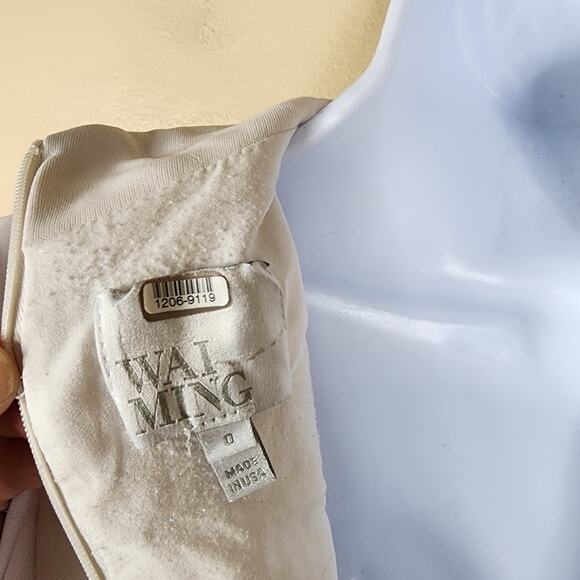 Wai Ming Women’s Dunn Dress Turtleneck Sheath Dress in Cream Size 0 - Picture 10 of 12